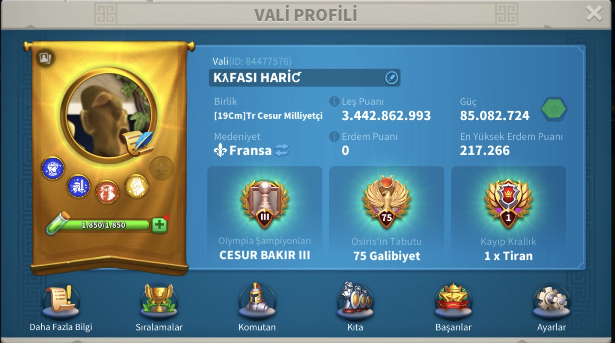 69.21 | Kingdom 2019 | 26500 TRY - 1