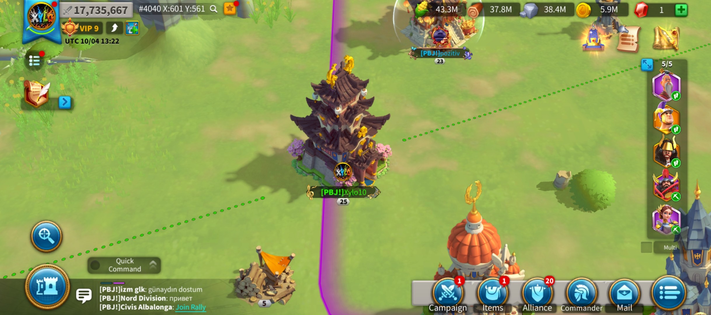 Xylo10 | 17.7 M Power | CH25 | 774K T4 | Minamoto Lv60 | Top 2 Alliance R3 | KD4040 - 2