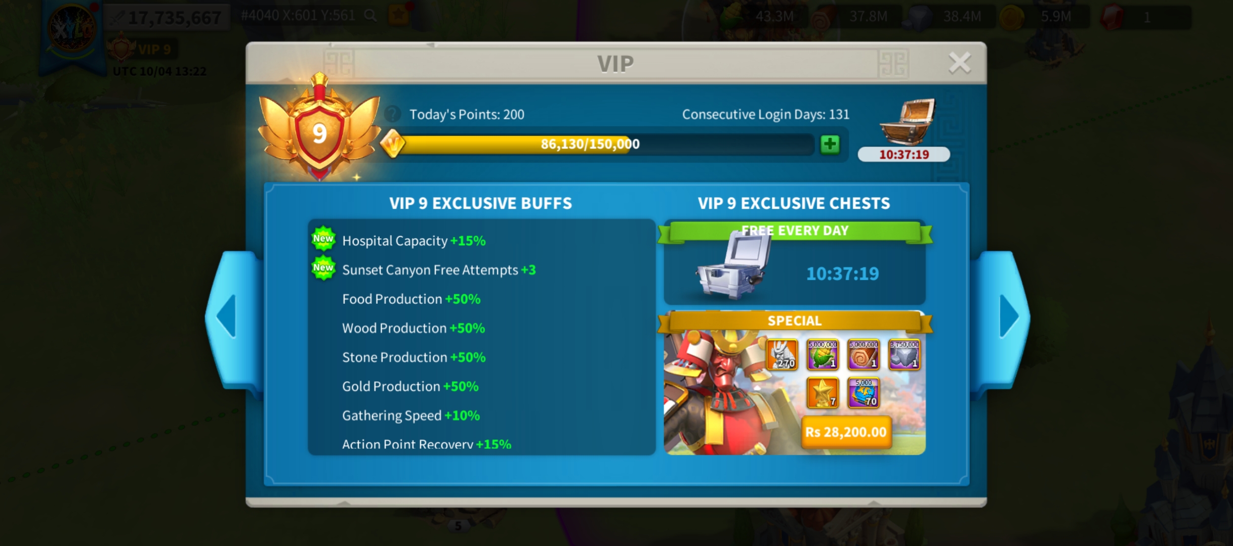 Xylo10 | 17.7 M Power | CH25 | 774K T4 | Minamoto Lv60 | Top 2 Alliance R3 | KD4040 - 3