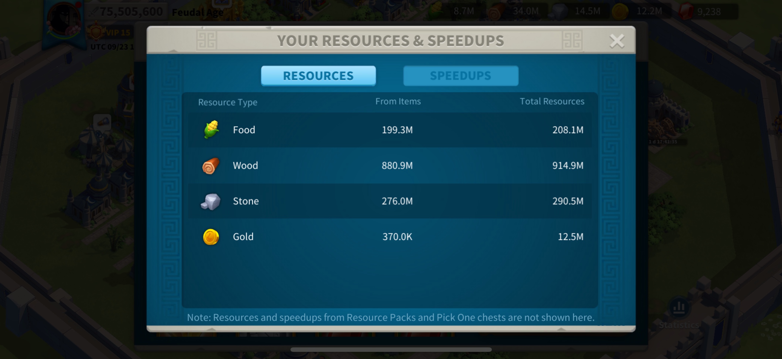 75M + VIP15 + 1.4KP + 1 farm - 3