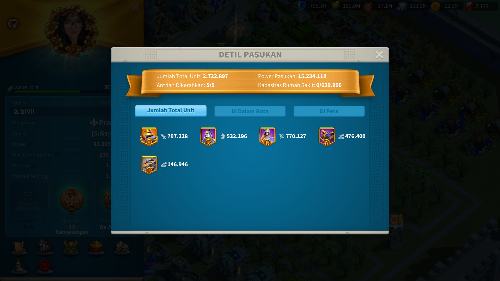 🔥 62M POWER | 240M KP | 800K T5 | VIP 14 | FULL LEGENDARY INF 🔥 - 2